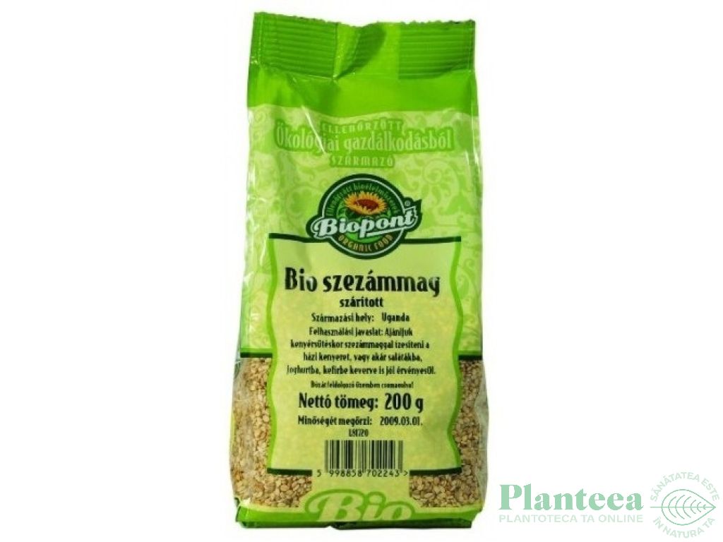 Seminte susan decorticat eco 200g - BIOPONT