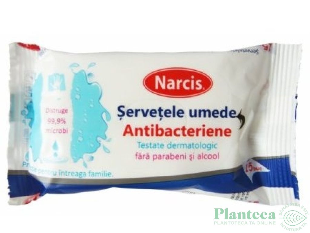 Servetele umede antibacteriene 15b - NARCIS