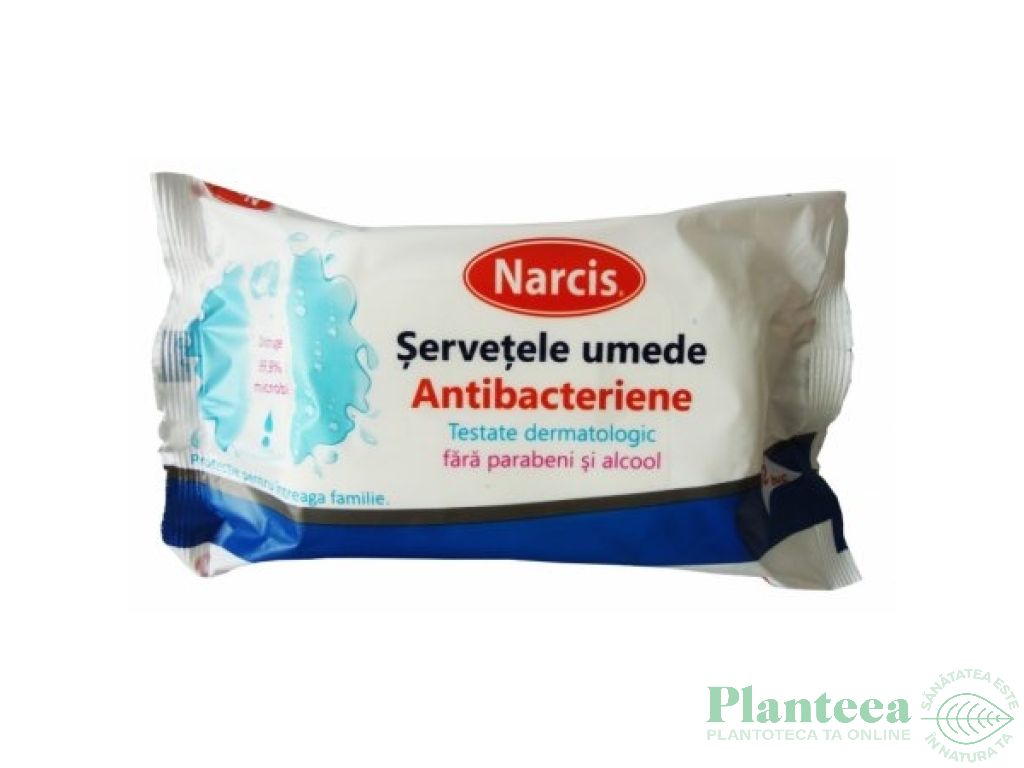 Servetele umede antibacteriene 72b - NARCIS