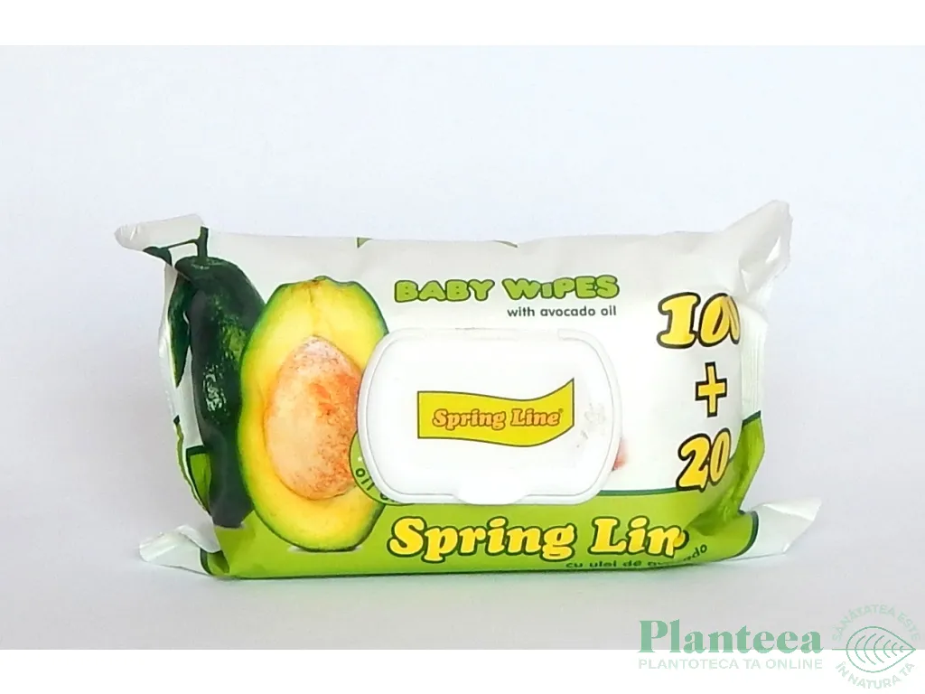 Servetele umede copii capac 120b - SPRING LINE