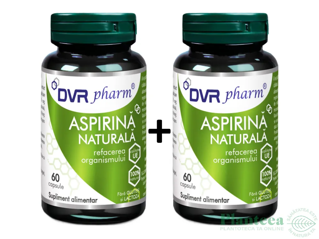 Set Aspirina naturala 2x60cps - DVR PHARM