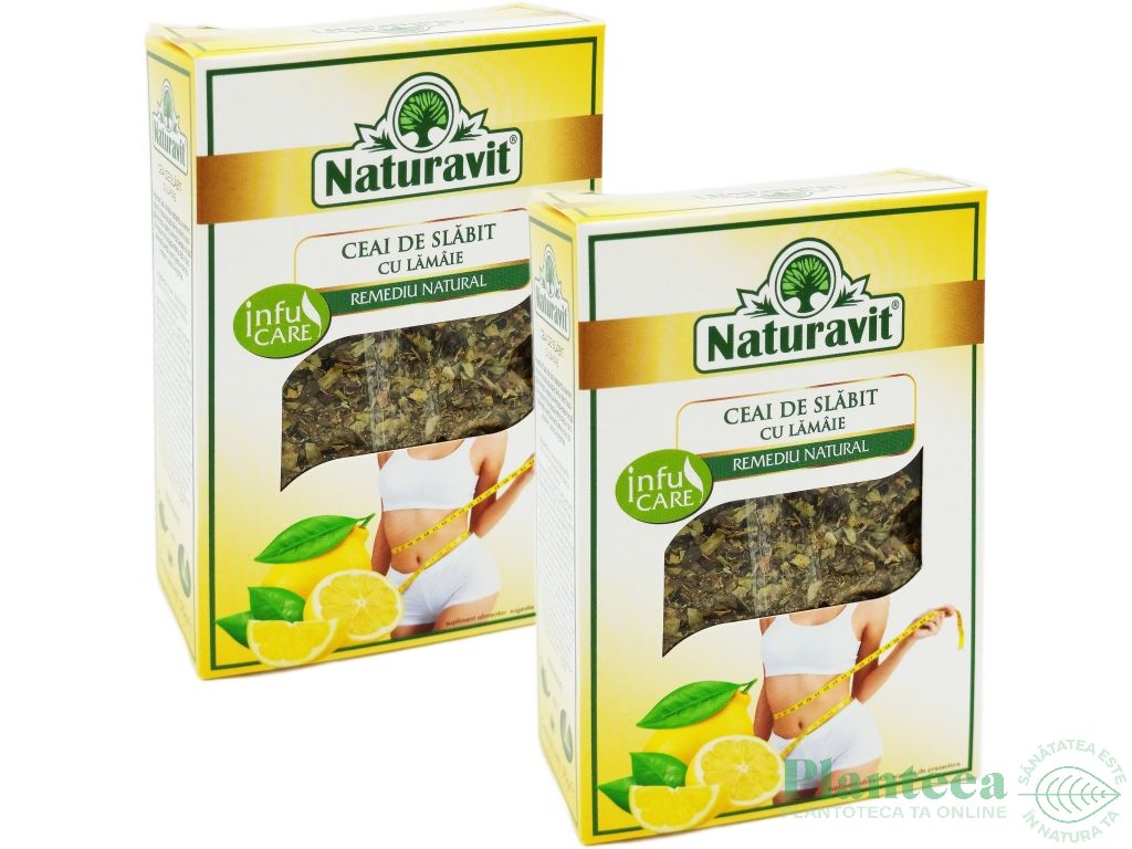 Set Ceai slabit cu lamaie 2x50g - NATURAVIT