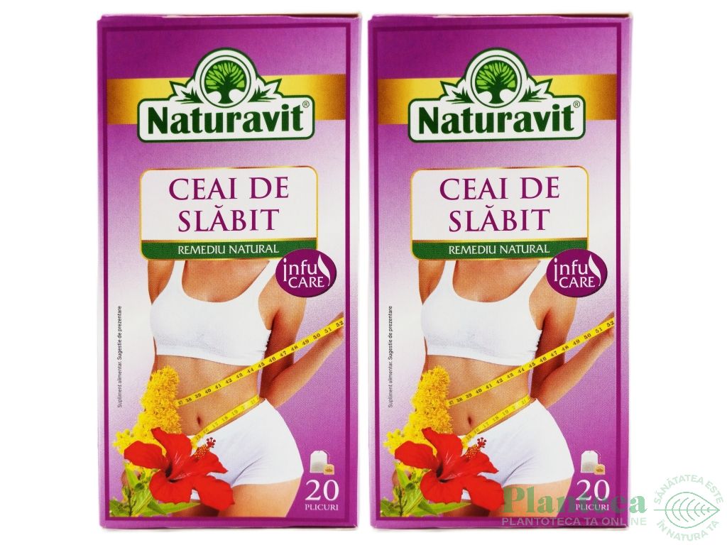 Set Ceai slabit cu leustean 2x20dz - NATURAVIT