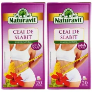 Set Ceai slabit cu leustean 2x20dz - NATURAVIT