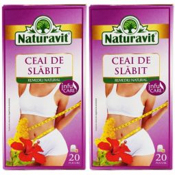 Set Ceai slabit cu leustean 2x20dz - NATURAVIT