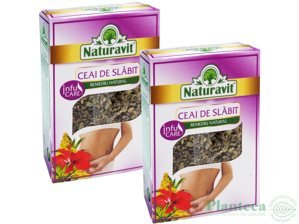 Set Ceai slabit cu leustean 2x50g - NATURAVIT