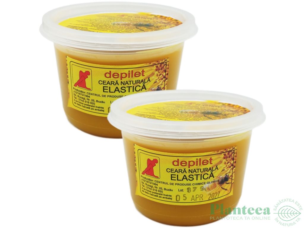 Set Ceara epilatoare refolosibila elastica naturala 2x250g - DEPILET