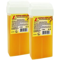 Set Ceara epilatoare unica folosinta naturala aplicator mare Super 2x100ml - DEPILET