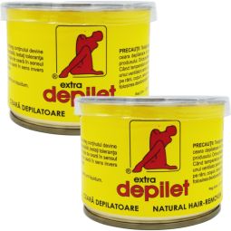Set Ceara epilatoare refolosibila clasica Extra 2x150ml - DEPILET