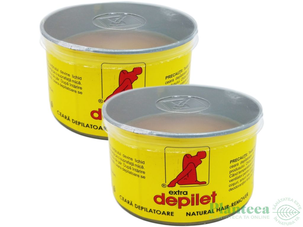 Set Ceara epilatoare refolosibila clasica Extra 2x350ml - DEPILET