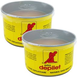 Set Ceara epilatoare refolosibila clasica Extra 2x350ml - DEPILET