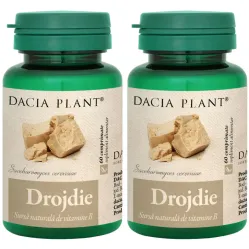 Drojdie bere 500mg 2x60cp - DACIA PLANT