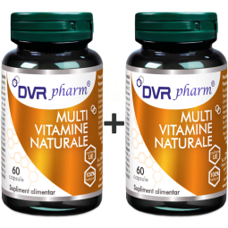 Pachet Multivitamine naturale 2x60cps - DVR PHARM