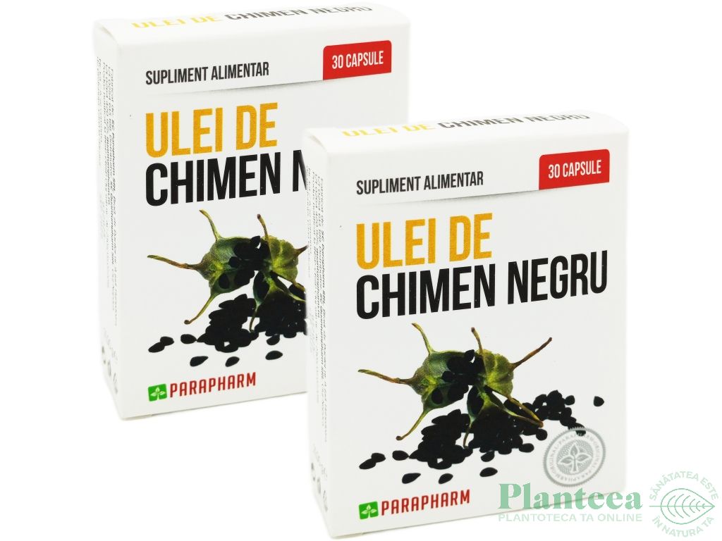 Set Ulei chimen negru 2x30cps - PARAPHARM