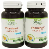 Set Vitamina C Zn D3 Forte 2x30cp - SEVA PLANT