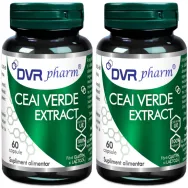 Set Ceai verde extract 2x60cps - DVR PHARM