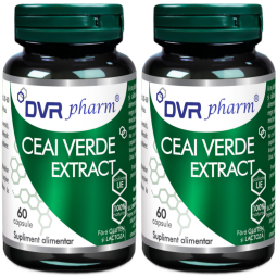 Set Ceai verde extract 2x60cps - DVR PHARM