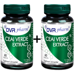 Set Ceai verde extract 2x60cps - DVR PHARM