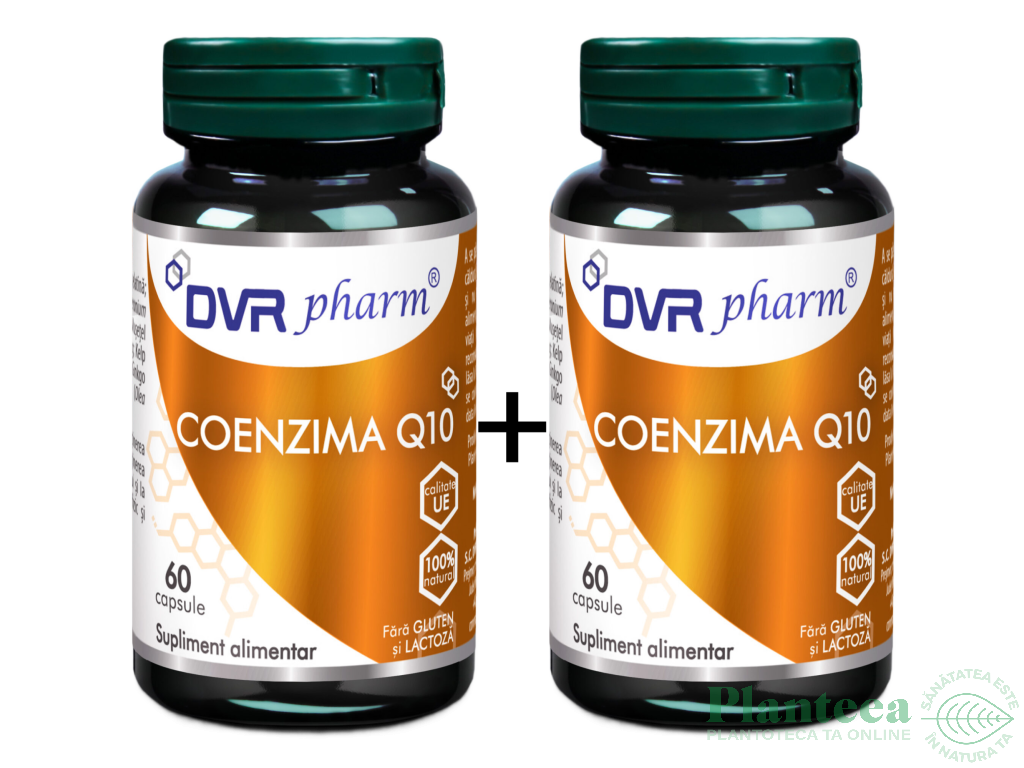 Set Coenzima Q10 50mg 2x60cps - DVR PHARM