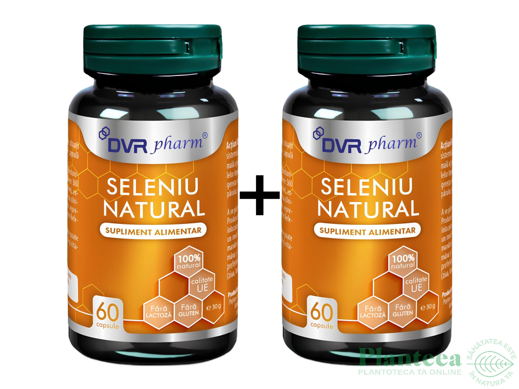 Pachet Seleniu natural 2x60cps - DVR PHARM