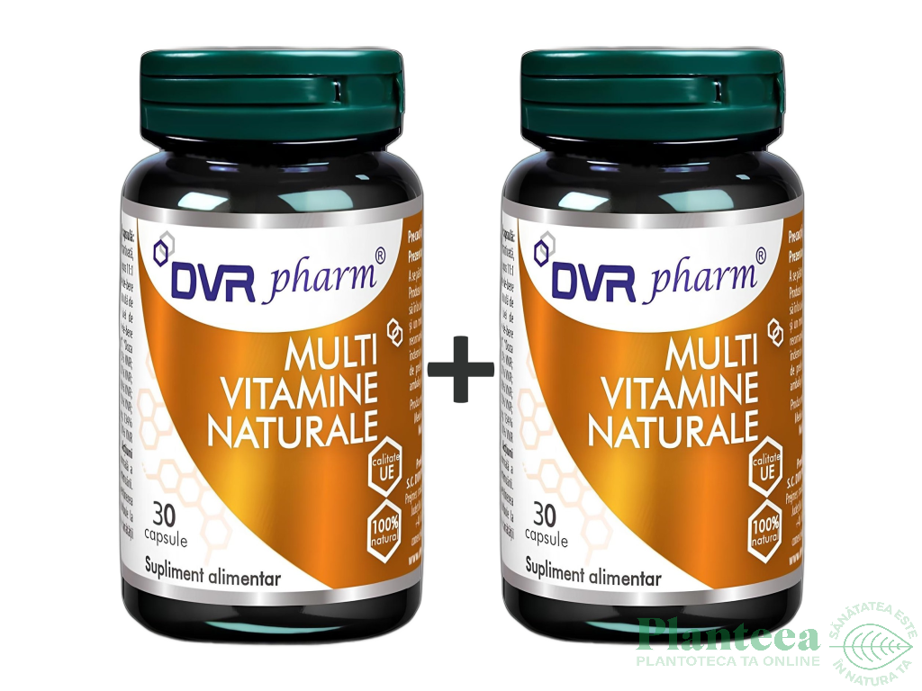 Pachet Multivitamine naturale 2x30cps - DVR PHARM