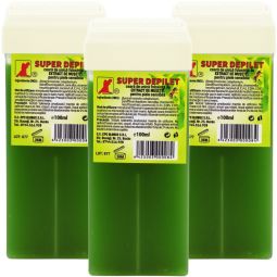 Set Ceara epilatoare unica folosinta musetel aplicator mare Super 3x100ml - DEPILET