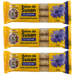 Set Batoane susan cicoare fara zahar 3x40g - SOLARIS