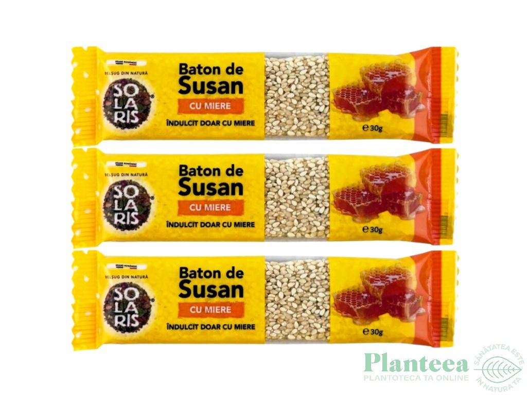 Set Batoane susan miere fara zahar 3x30g - SOLARIS