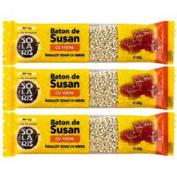 Set Batoane susan miere fara zahar 3x30g - SOLARIS
