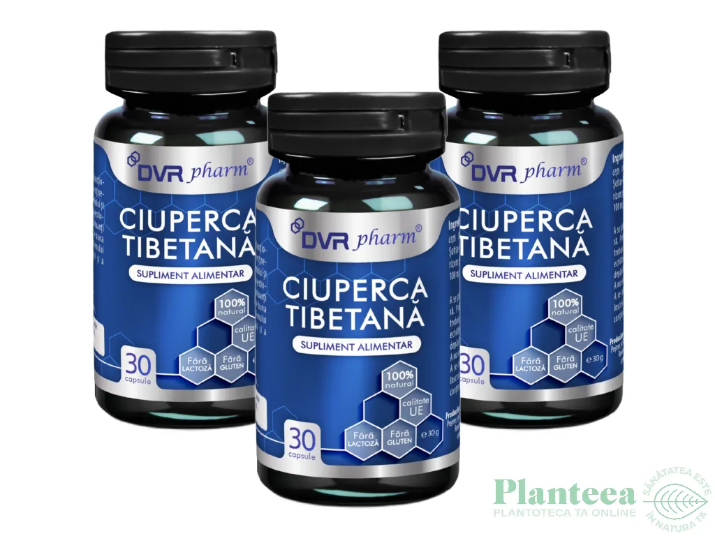Set Ciuperca tibetana 3x30cps - DVR PHARM