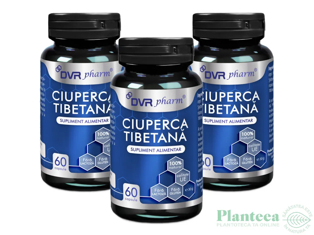 Set Ciuperca tibetana 3x60cps - DVR PHARM