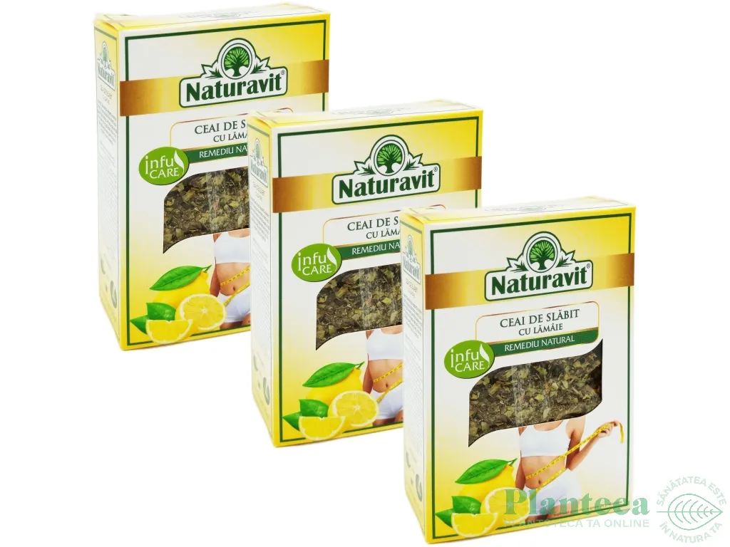 Set Ceai slabit cu lamaie 3x50g - NATURAVIT