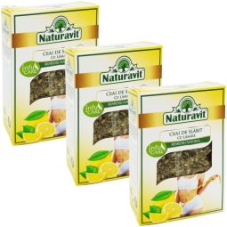 Set Ceai slabit cu lamaie 3x50g - NATURAVIT
