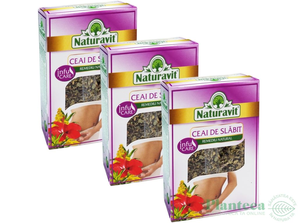 Set Ceai slabit cu leustean 3x50g - NATURAVIT