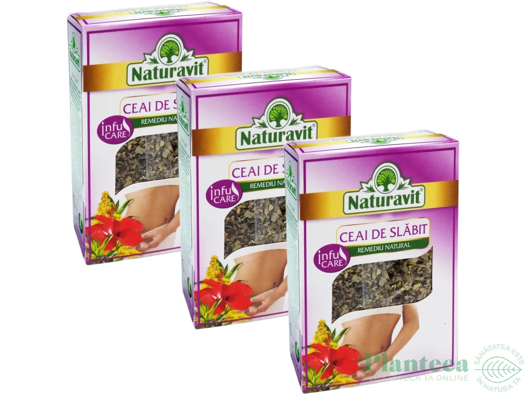 Set Ceai slabit cu leustean 3x50g - NATURAVIT