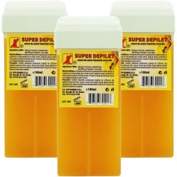 Set Ceara epilatoare unica folosinta naturala aplicator mare Super 3x100ml - DEPILET