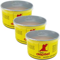 Set Ceara epilatoare refolosibila clasica Extra 3x350ml - DEPILET