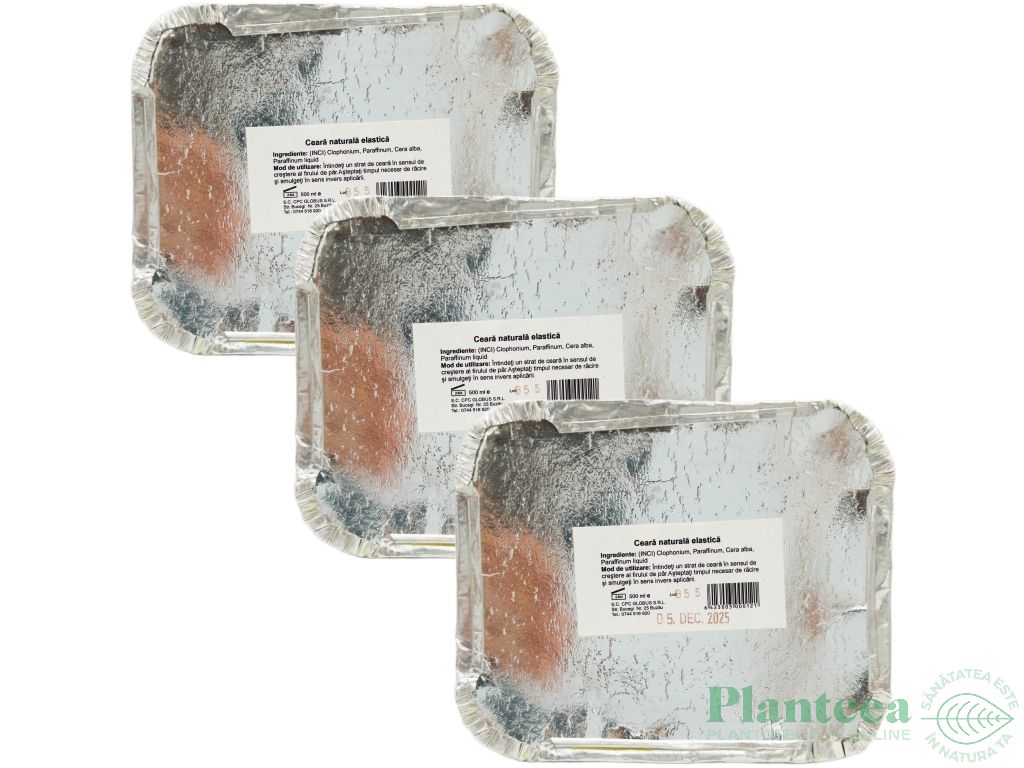 Set Ceara epilatoare refolosibila elastica naturala 3x500g - DEPILET