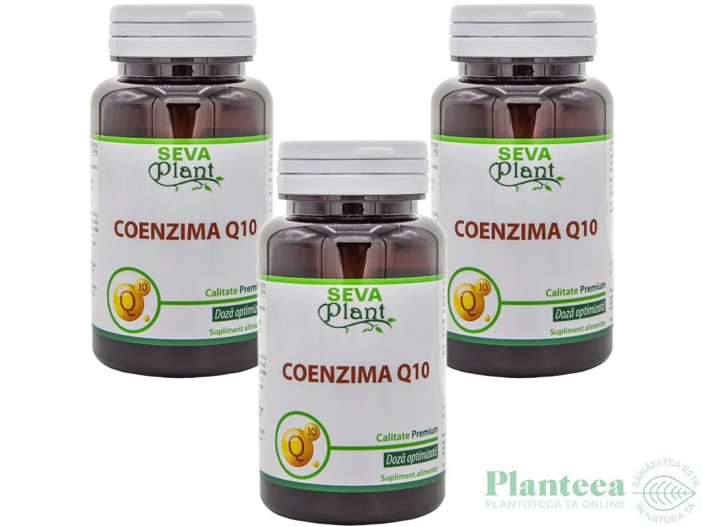 Set Coenzima Q10 120mg 3x60cp - SEVA PLANT