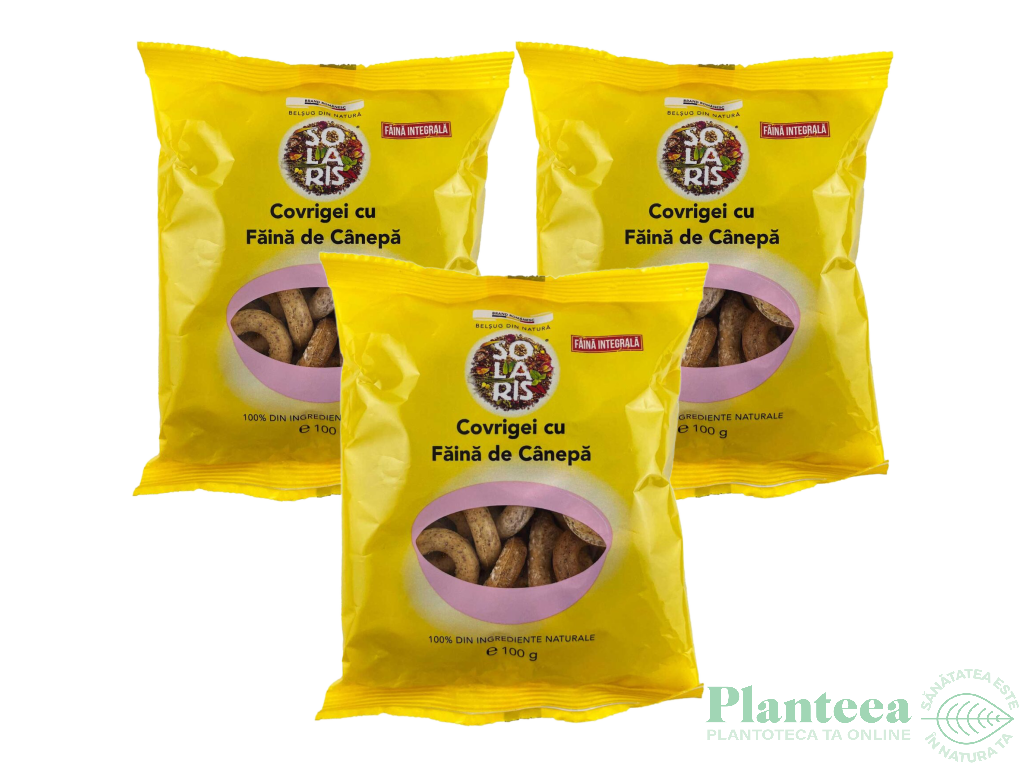 Set Covrigei integrali canepa 3x100g - SOLARIS