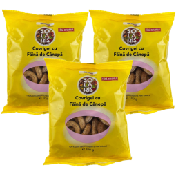 Set Covrigei integrali canepa 3x100g - SOLARIS
