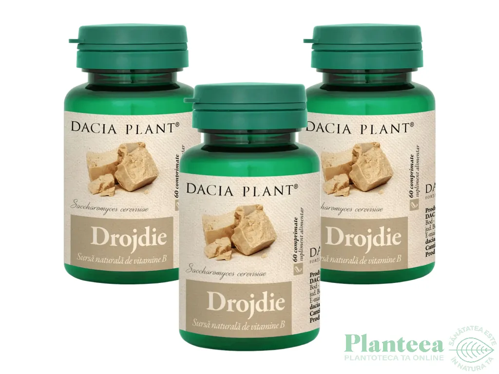 Set Drojdie bere 500mg 3x60cp - DACIA PLANT