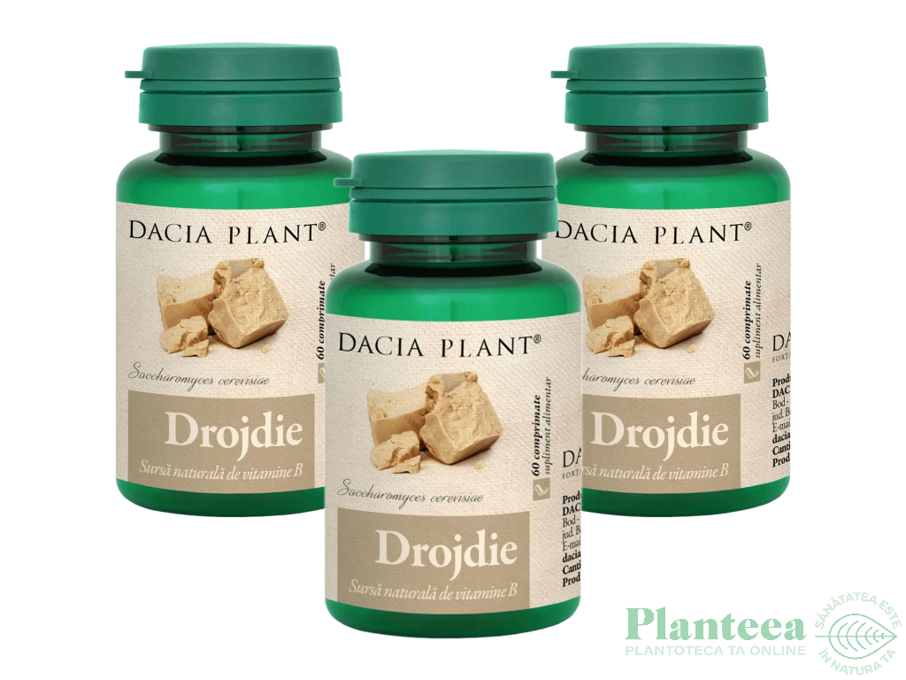 Pachet Drojdie bere 500mg 3x60cp - DACIA PLANT