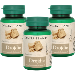 Pachet Drojdie bere 500mg 3x60cp - DACIA PLANT