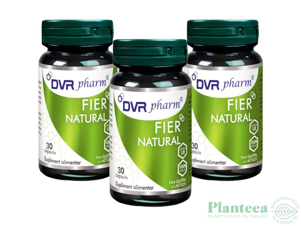 Pachet Fier natural 3x30cps - DVR PHARM