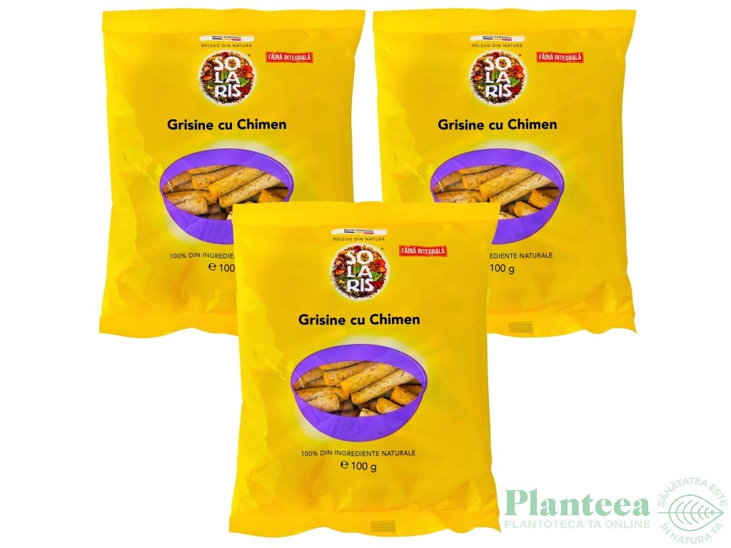 Set Grisine integrale chimen 3x100g - SOLARIS