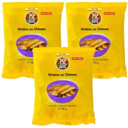 Set Grisine integrale chimen 3x100g - SOLARIS