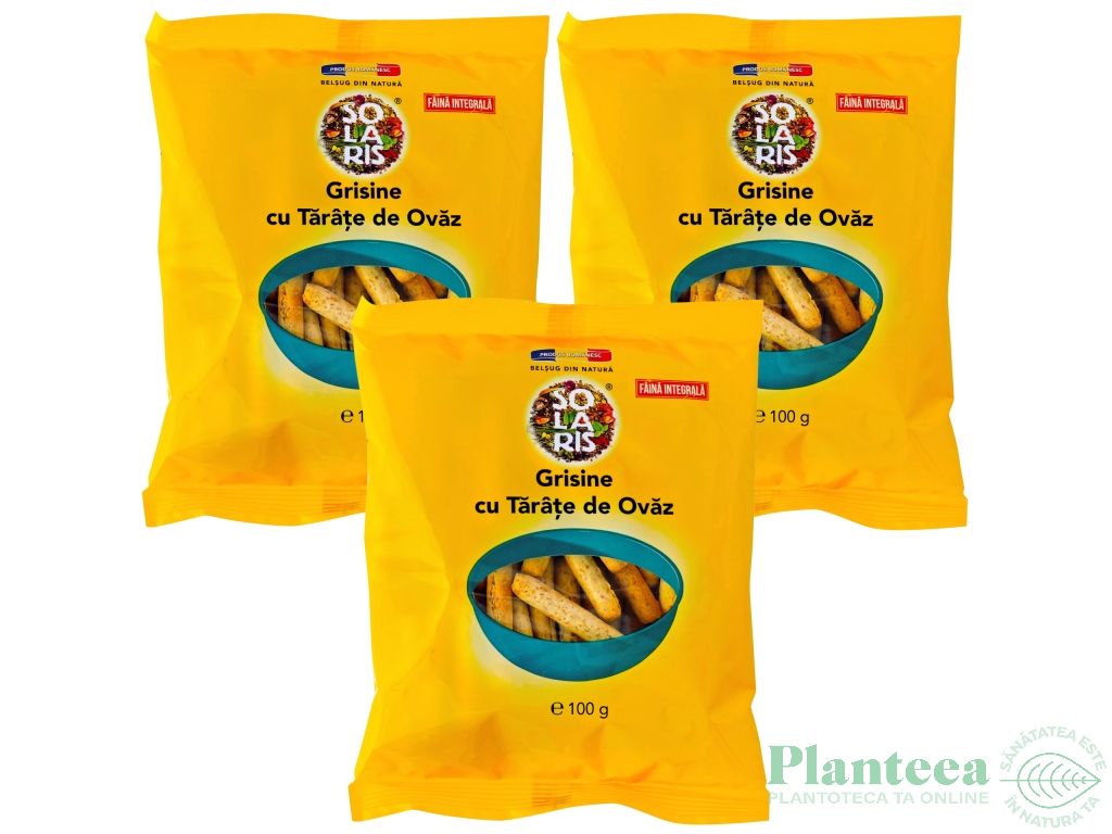 Set Grisine integrale tarate ovaz 3x100g - SOLARIS