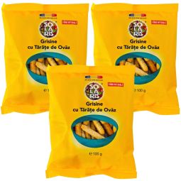 Set Grisine integrale tarate ovaz 3x100g - SOLARIS