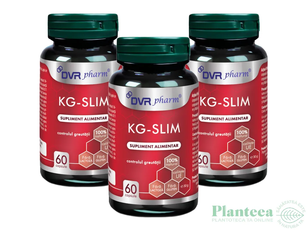 Set KG Slim Controlul greutatii 3x60cps - DVR PHARM